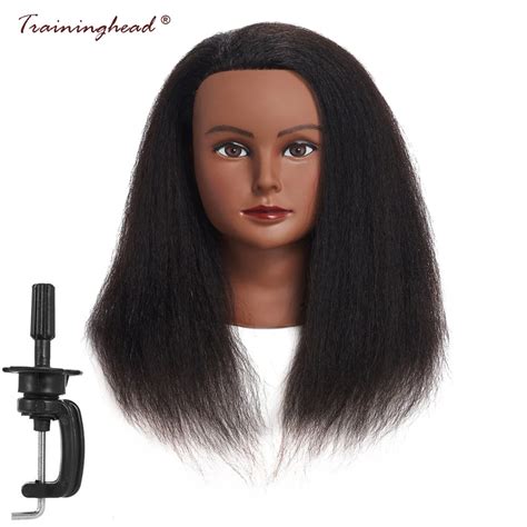 real hair mannequin head